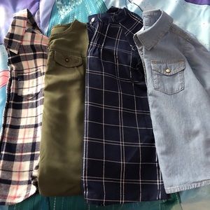 Blouse and button up